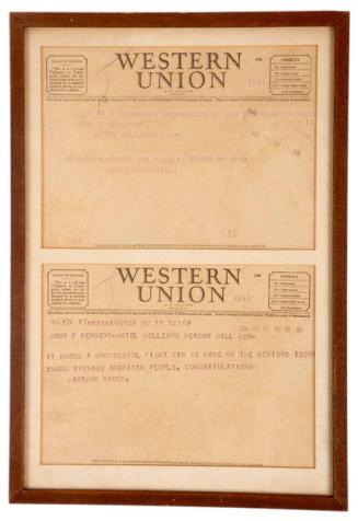 Two Western Union telegrams