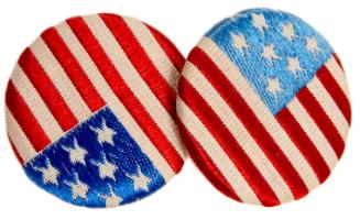 American Flag Cuff Links