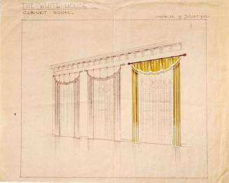 Rendering of Window Treatment for the White House Cabinet Room