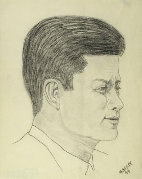 Sketch of John F. Kennedy