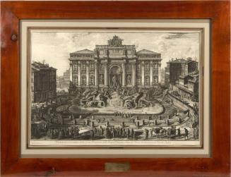 Engraving of the Trevi Fountain [Fontana Dell Acqua Vergine Detta Di Trevi]
