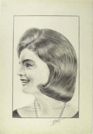 Sketch of Jacqueline Bouvier Kennedy