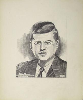 Sketch of John F. Kennedy