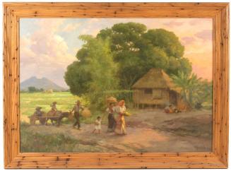 Painting of a Philippine Village