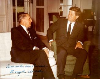 Photograph of President Kennedy and General MacArthur