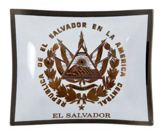 Ashtray with Seal of Republic of El Salvador
