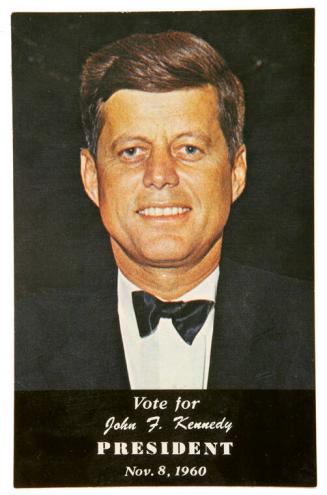 "Vote for John F. Kennedy President/November 8, 1960" Postcard
