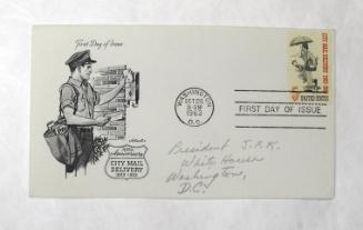 First Day Cover: 5-cent Centenary of City Mail Delivery U.S Postage Stamp
