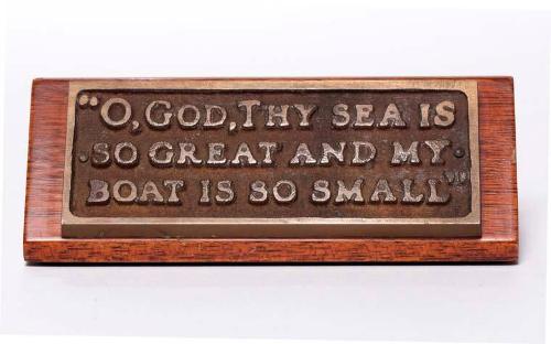 Breton Fisherman's Prayer Plaque