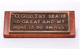 Breton Fisherman's Prayer Plaque