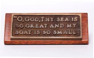 Breton Fisherman's Prayer Plaque