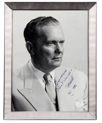 Photograph of President of Yugoslavia Josip Tito