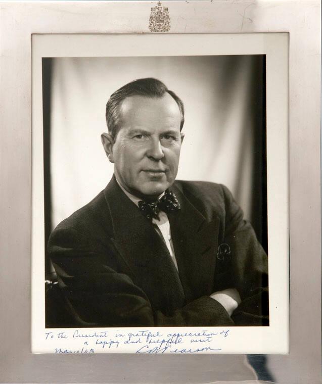 Photograph Of Prime Minister Of Canada, Lester Pearson – All Artifacts ...