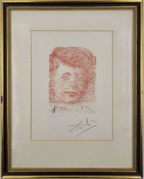 Etching of John F. Kennedy