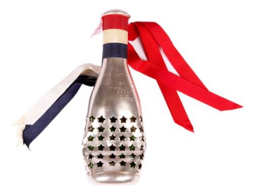 Champagne Bottle Used to Christen the USS Lafayette