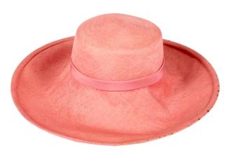 Pink Straw Hat