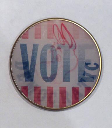 "Vote Democratic" Campaign Button