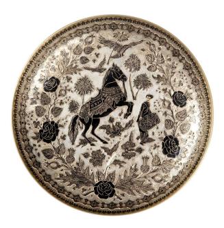 Dish with Image of Horse