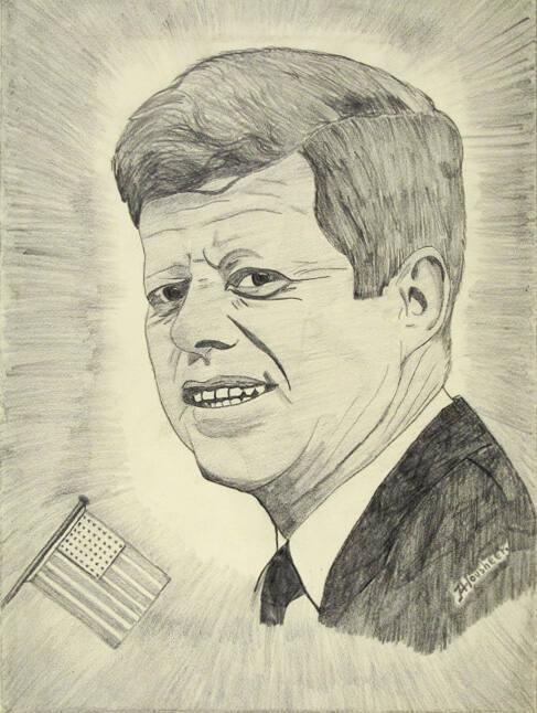 Sketch Of John F Kennedy All Artifacts The John F Kennedy Presidential Library And Museum 