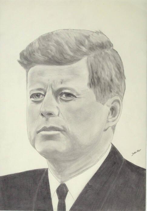 Sketch of John F. Kennedy