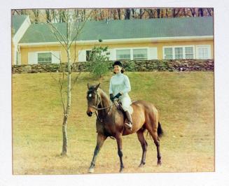 Photograph of Jacqueline Kennedy on Horseback