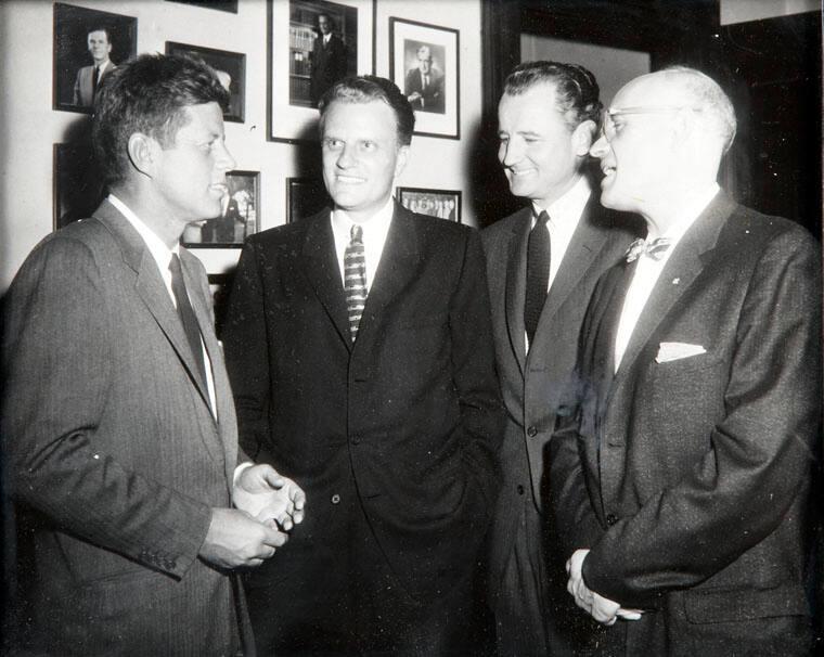 Photograph of Senator John F. Kennedy, Senator George Smathers, and ...