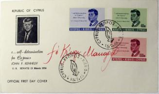 First Day Cover: JFK Commemorative Stamps