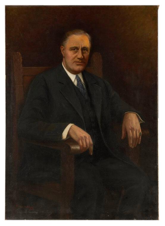 Portrait Of Franklin D Roosevelt All Artifacts The John F Kennedy Presidential Library