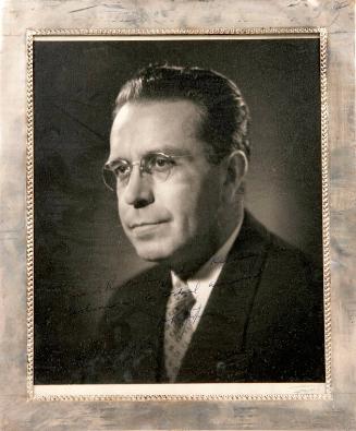 Photograph of President of Bolivia Victor Paz Estenssoro