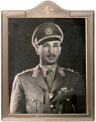 Photograph of King Mohammad Zahir of Afghanistan