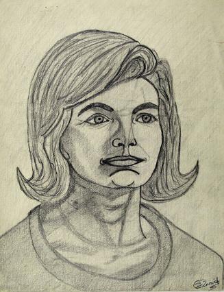 Sketch of Jacqueline Kennedy