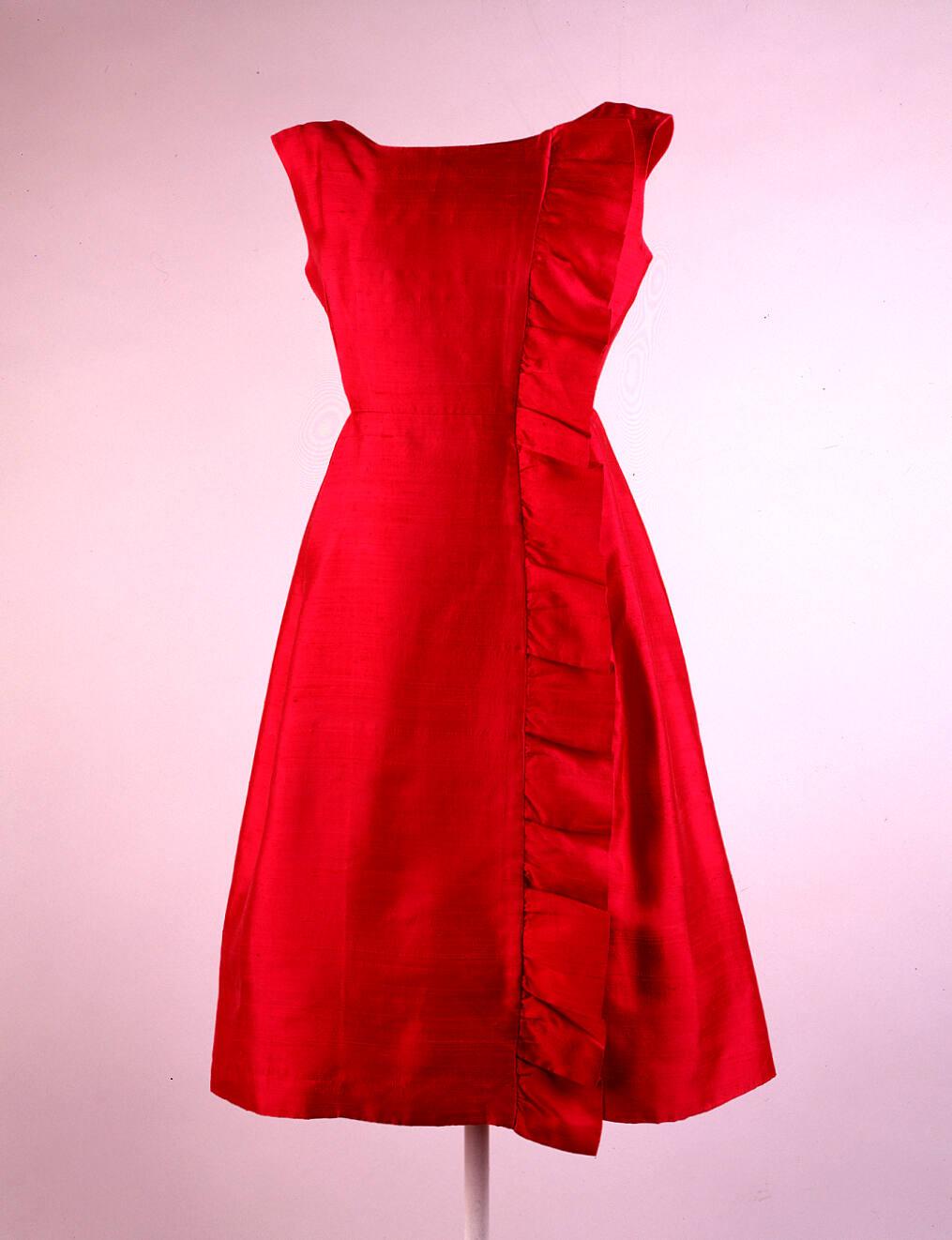 Fuchsia Dress with Ruffle – All Artifacts – The John F. Kennedy ...