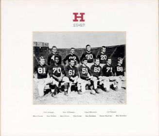 Photograph of 1947 Harvard Football Team