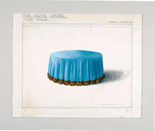 Rendering of a Table for the White House Blue Room