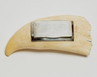 Whale Tooth Inset with Silver Lidded Box