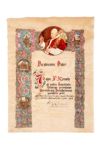 Beatissim Pater Papal Scroll