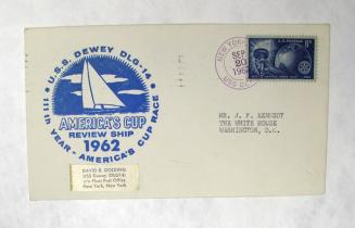 Commemorative Envelope: USS Dewey DLG-14 America's Cup Review Ship 1962