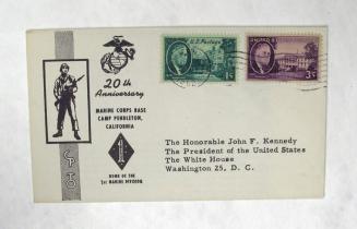 Commemorative Envelope: 20th Anniversary Marine Corps. Base Camp Pendleton, California