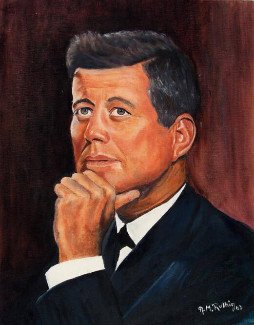 Portrait Of John F Kennedy All Artifacts The John F Kennedy