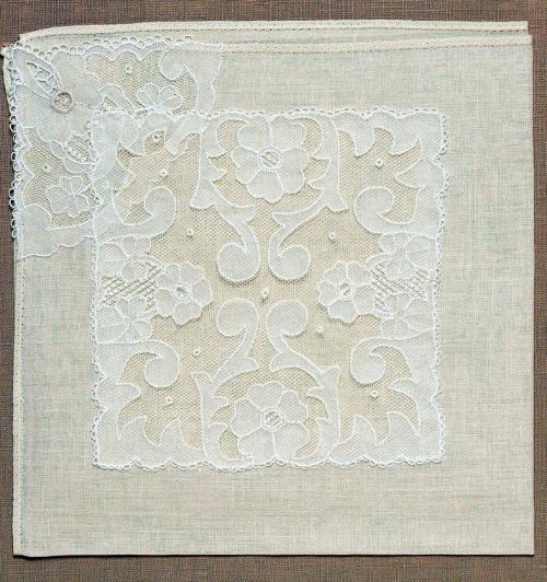 Carrickmacross Lace Cocktail Napkin