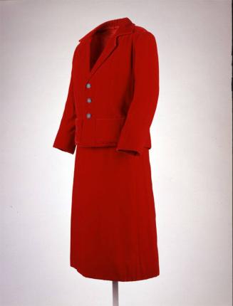 Ruby Red Suit: Jacket and Skirt