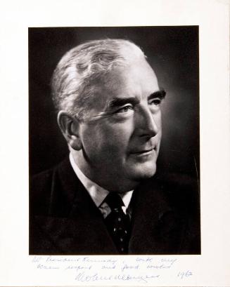 Photograph of Prime Minister of Australia Robert Gordon Menzies