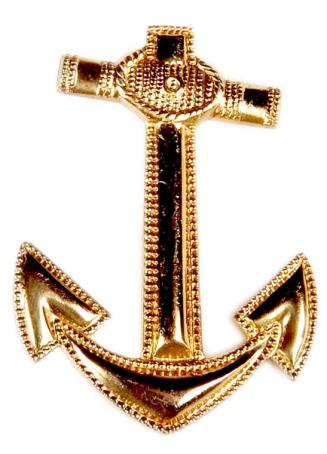 Anchor Pin for Shoulder Lapels of Navy Jacket