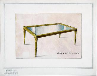Rendering of Cocktail Table for the White House Oval Room