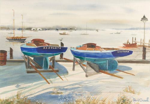 The Victura and the Resolute at Crosby Boatyard