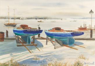 The Victura and the Resolute at Crosby Boatyard