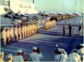 President Kennedy presenting the Navy Unit Commendation to VFP-62