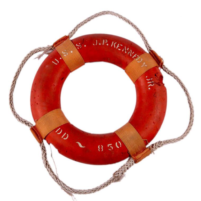 Life preserver from U.S.S. Joseph Patrick Kennedy, Jr. – All Artifacts ...