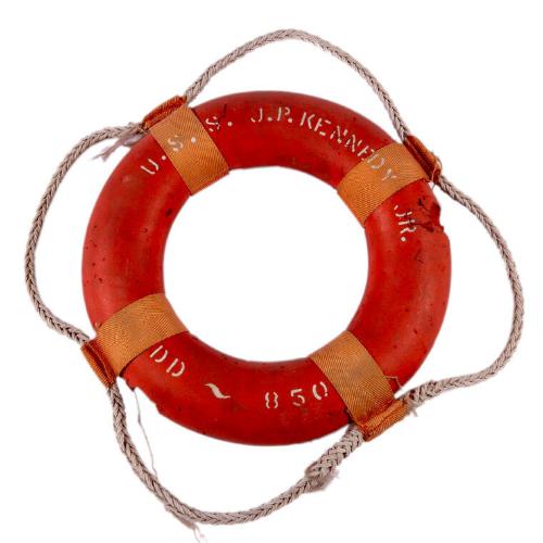 Life preserver from U.S.S. Joseph Patrick Kennedy, Jr.