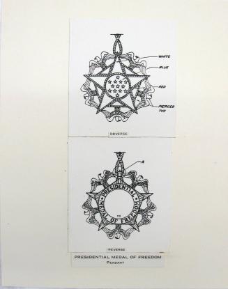 Original Design for the Presidential Medal of Freedom Pendant